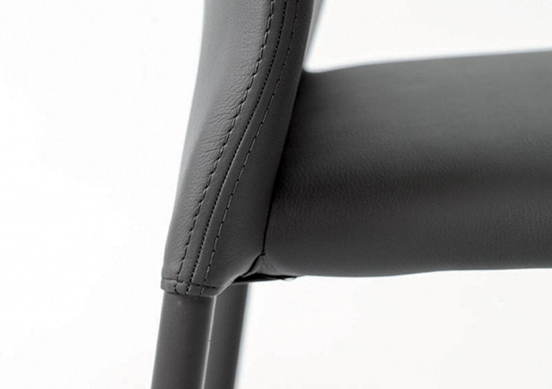 Kendra Dining Chair With Titanium Legs (Quick Ship)