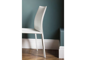 Linda White Upholstered Chair (Quick Ship)