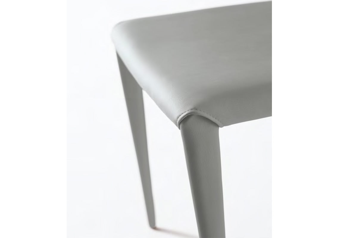 Nubia Light Grey Chair With High Back (Quick Ship)