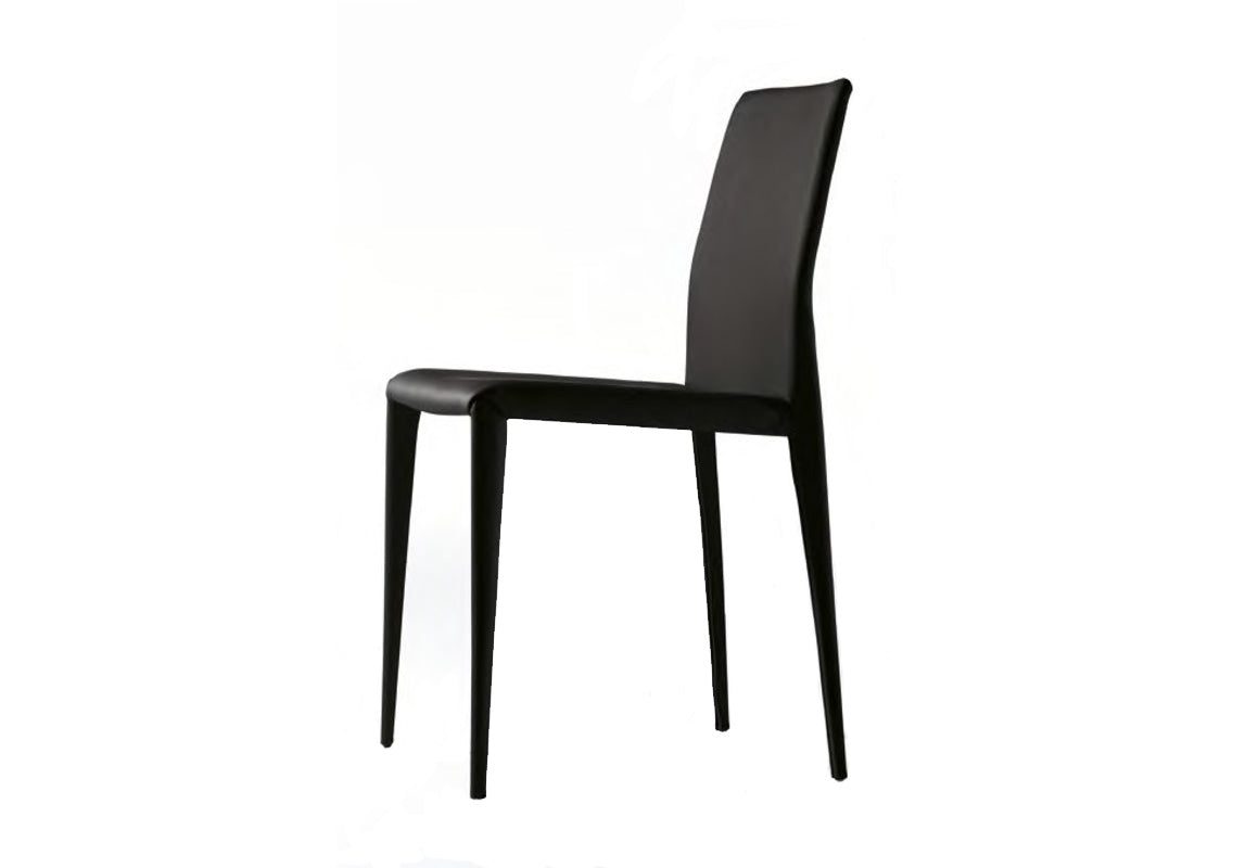 Nubia Black Chair With High Back (Quick Ship)