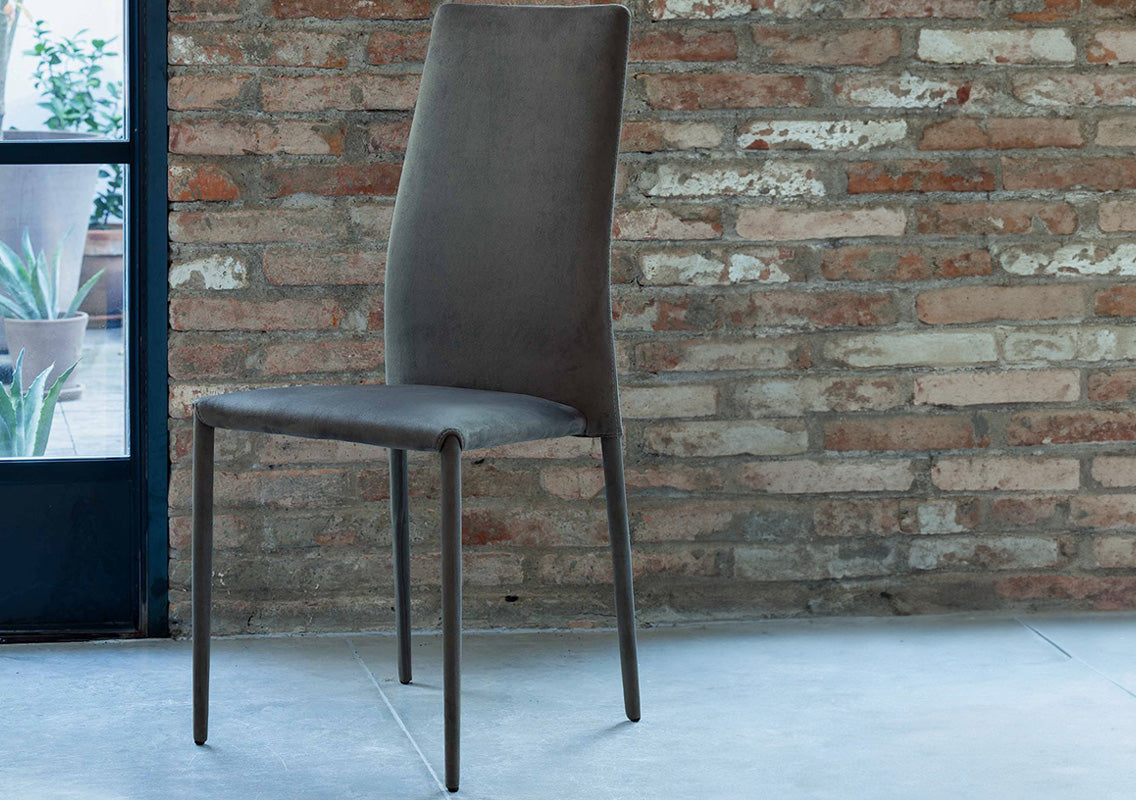 Renee Chair In Anthracite Penny Fabric (Quick Ship)