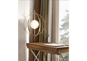 Papillon Ceiling-To-Floor Lamp With Gold Metal Frame (Quick Ship)