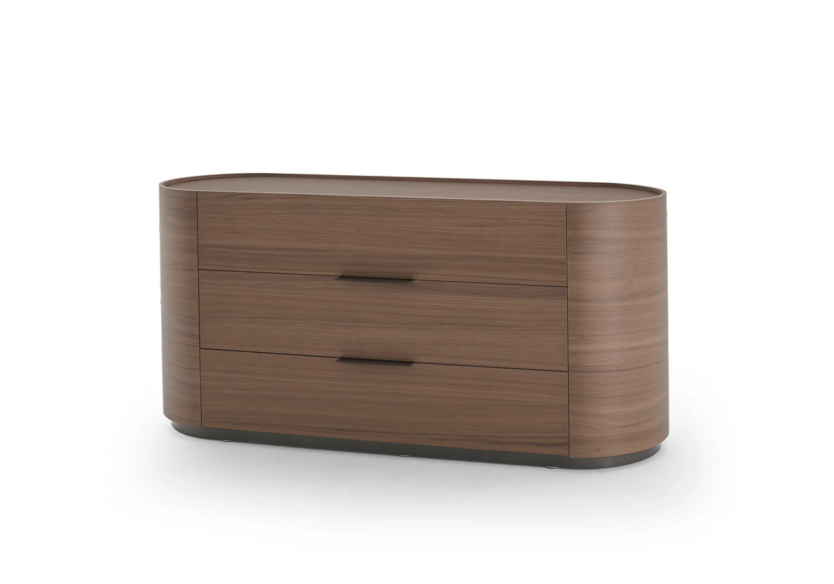 Dedalo Dresser With Plinth - Walnut (Quick Ship)