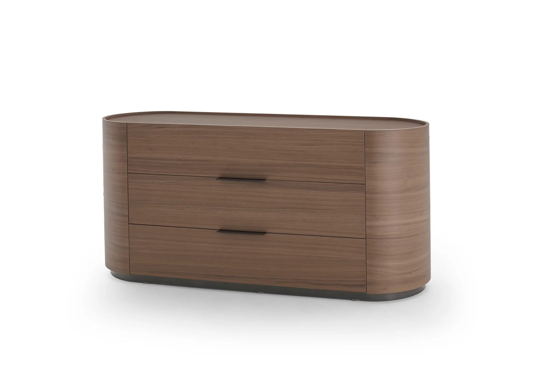 Dedalo Dresser With Plinth - Walnut (Quick Ship)