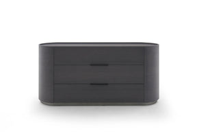 Dedalo Dresser With Plinth - Dark Gray Ash (Quick Ship)