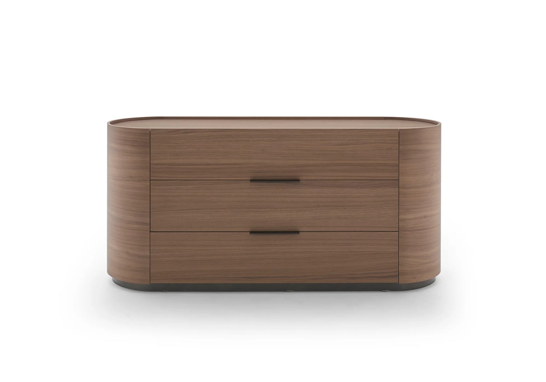 Dedalo Dresser With Plinth - Walnut (Quick Ship)