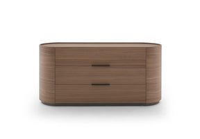 Dedalo Dresser With Plinth - Walnut (Quick Ship)