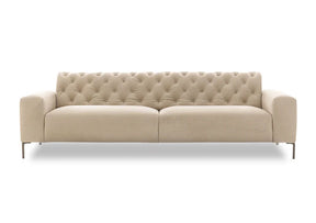 Boston Capitonné Sofa 114" - Supersuede 86 Fabric (Quick Ship)