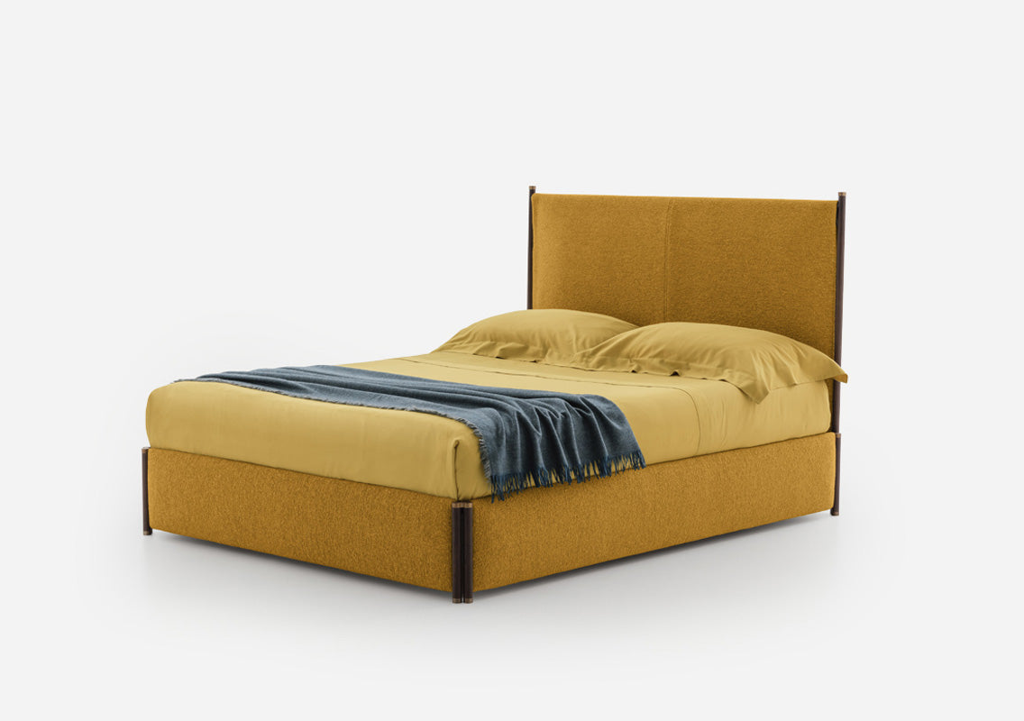 Bricola Upholstered Bed With Tall Bedframe