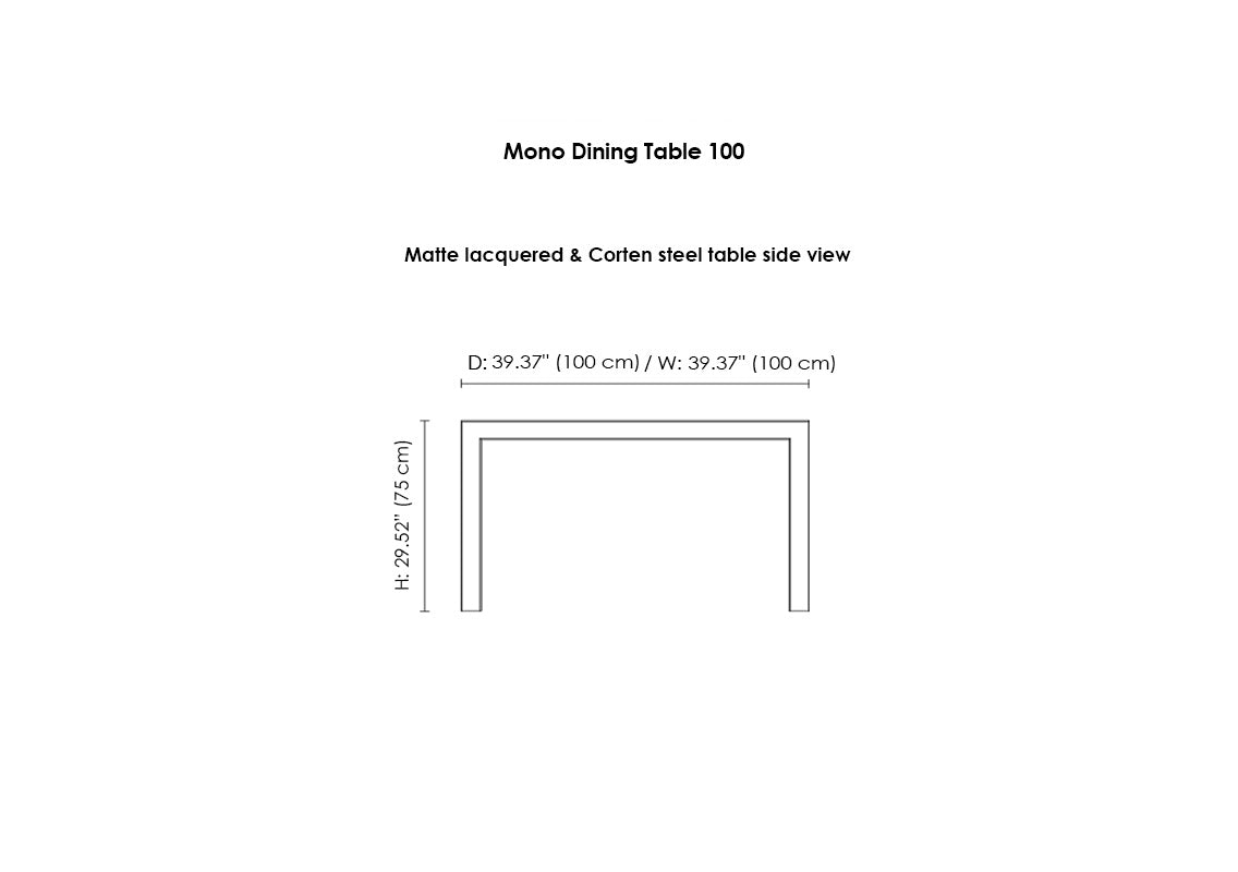 Mono Dining Table 100