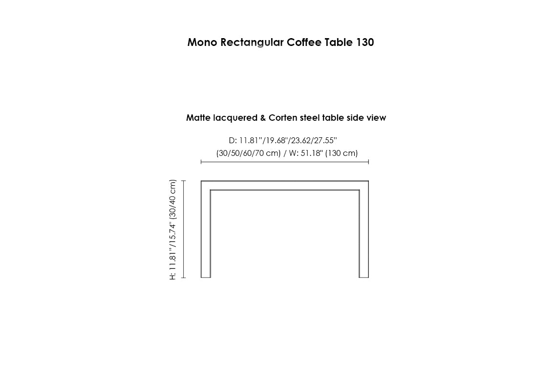 Mono Coffee Table 130