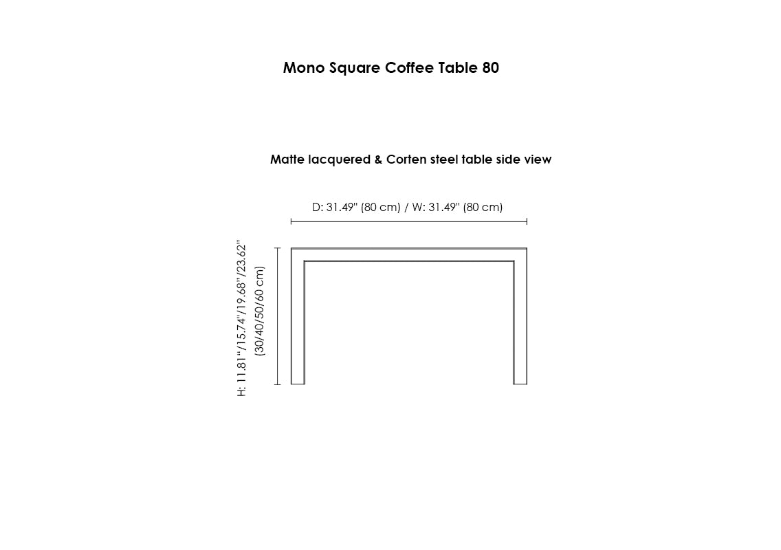 Mono Coffee Table 80