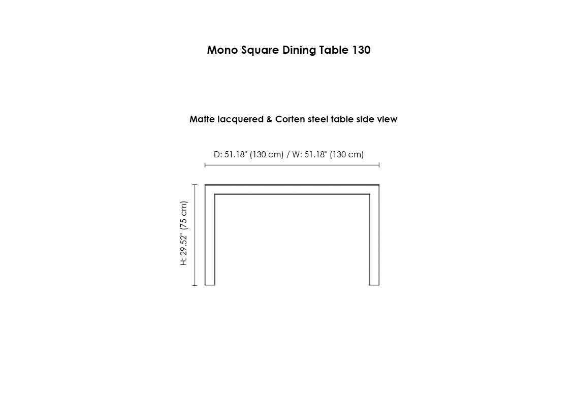 Mono Dining Table 130