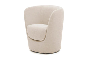 Oplà Swivel Armchair in Mimosa 03 Fabric (Quick Ship)