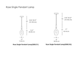 Rose Single Pendant Lamp