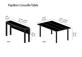 Papillon Consolle Table