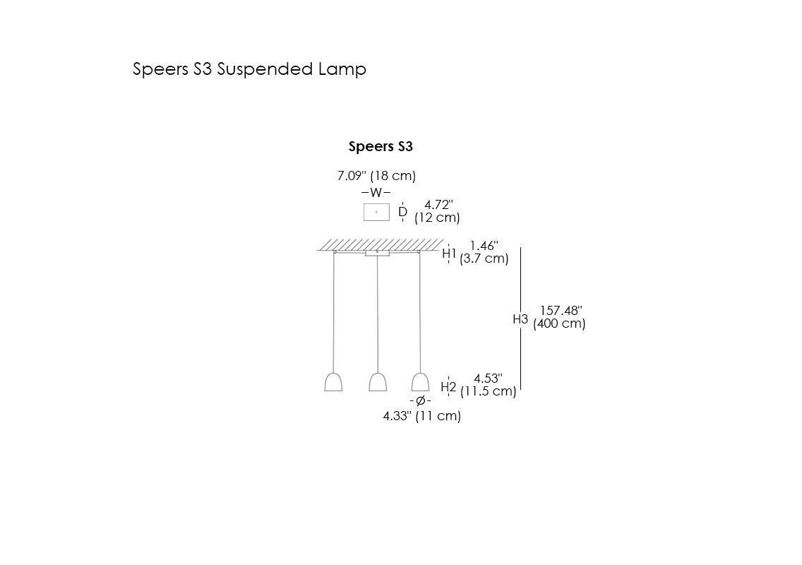 Speers S3 Suspended Lamp