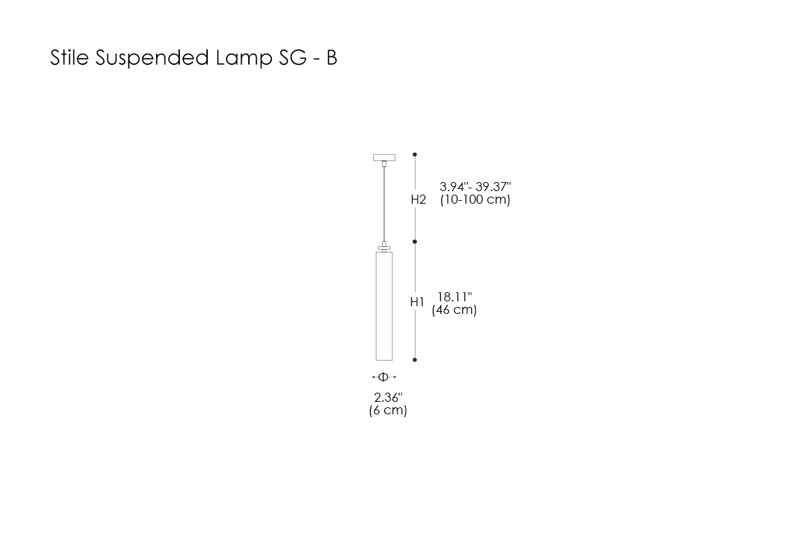 Stile Suspended Lamp SG-B