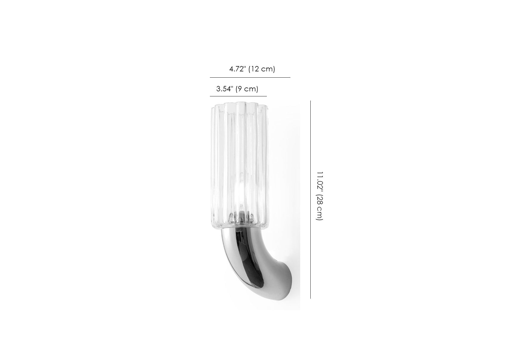 Lighting Lab Tube Glass Wall Sconce 21050/AP