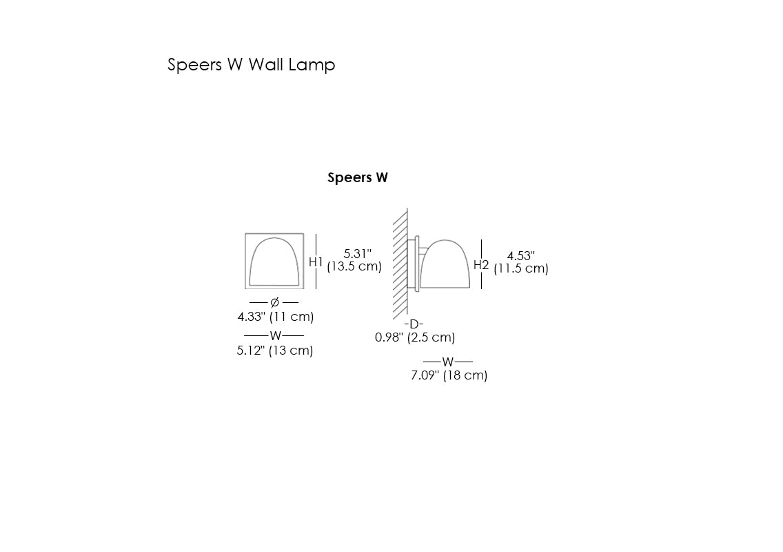 Speers W Wall Lamp