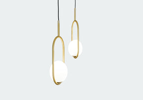 C_Ball S1 Brass Suspended Lamp (Quick Ship)