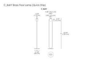 C_Ball F Brass Floor Lamp (Quick Ship)
