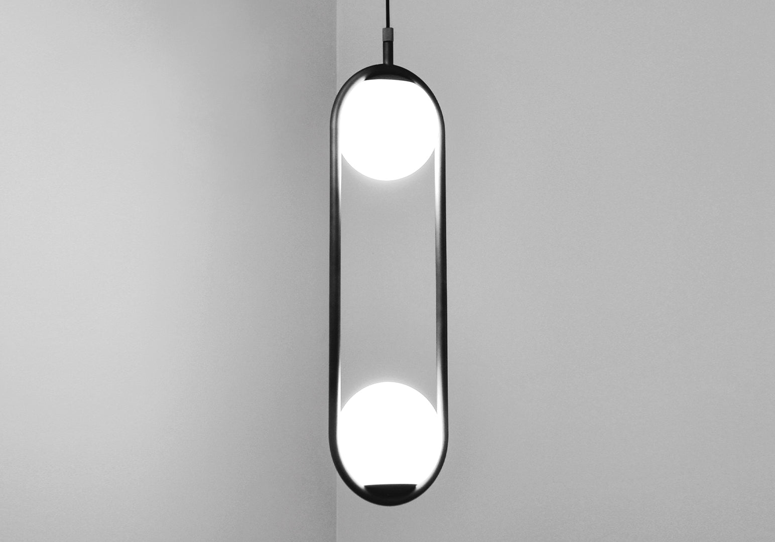 C_Ball S2 Black Suspended Lamp (Quick Ship)