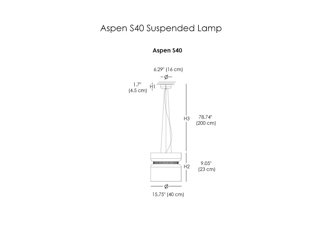 Aspen S40 Suspended Lamp