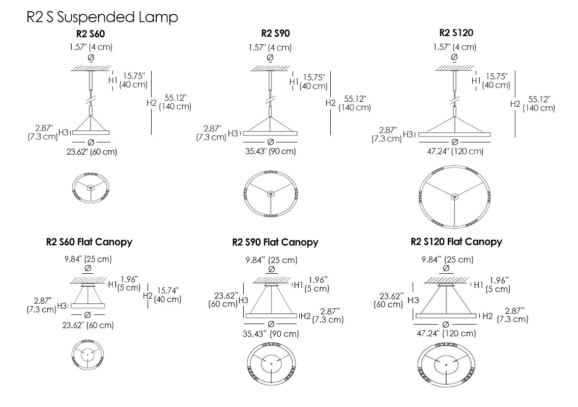 R2 S Suspended Lamp