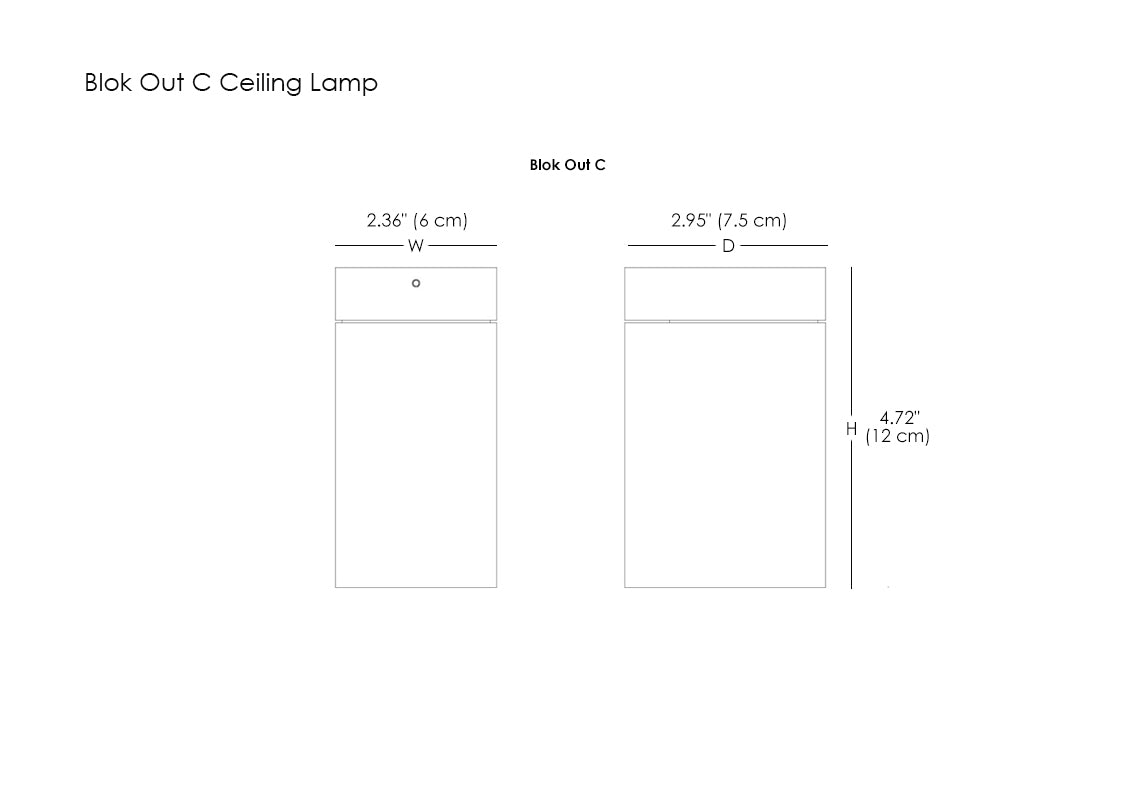 Blok Out C Ceiling Lamp