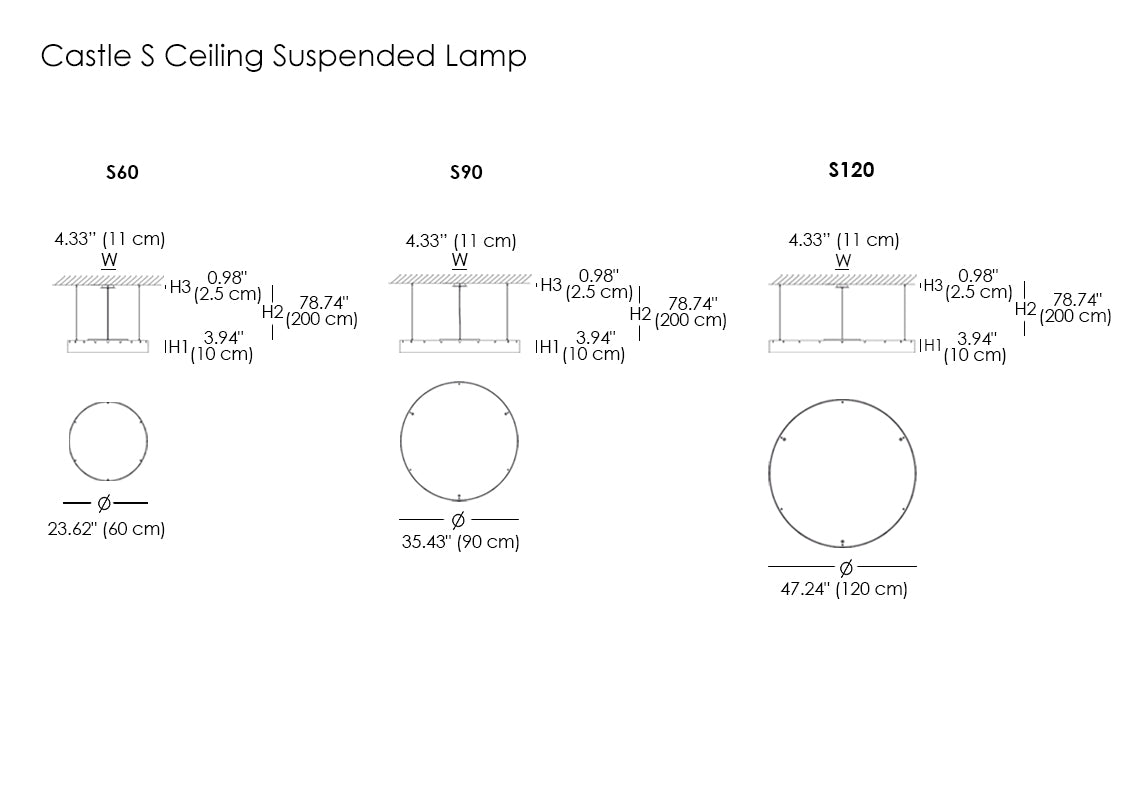 Castle S Suspended Lamp