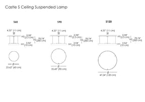 Castle S Suspended Lamp