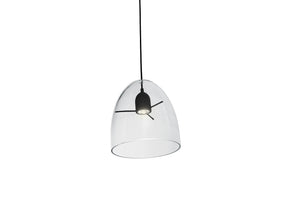 Centra S1 In Transparent - Black Shade Suspended Lamp (Quick Ship)