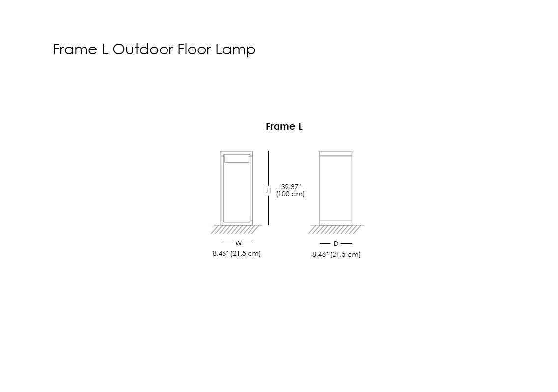 Frame L Outdoor Floor Lamp