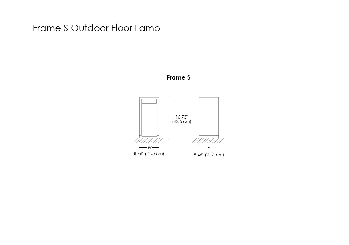Frame S Outdoor Floor Lamp