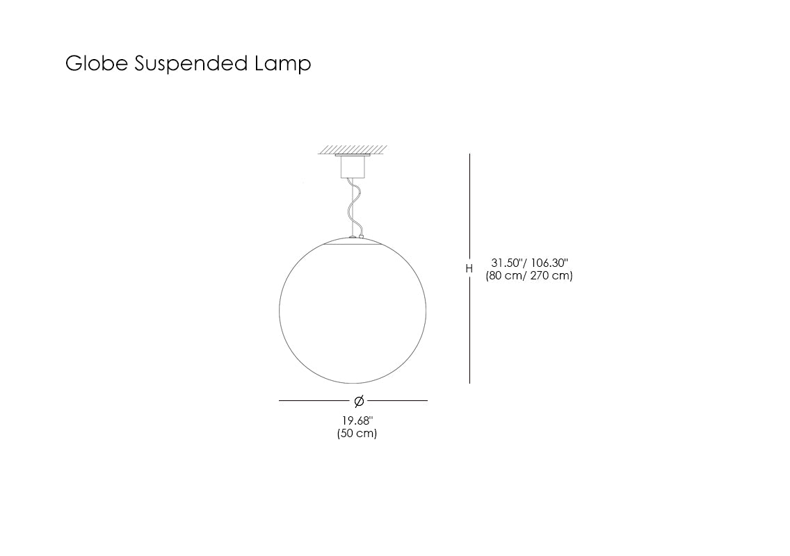 Globe Suspended Lamp