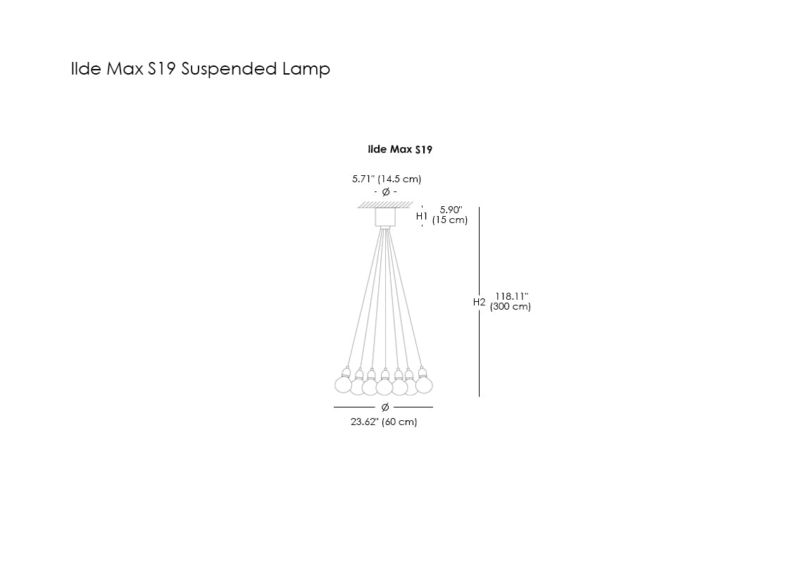 Ilde Max S19 Suspended Lamp