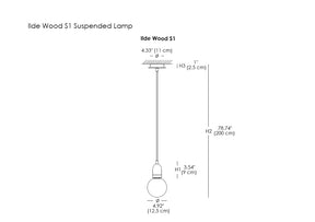 Ilde Wood S1 Suspended Lamp