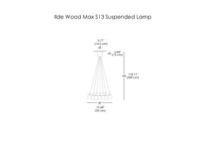 Ilde Wood Max S13 Suspended Lamp