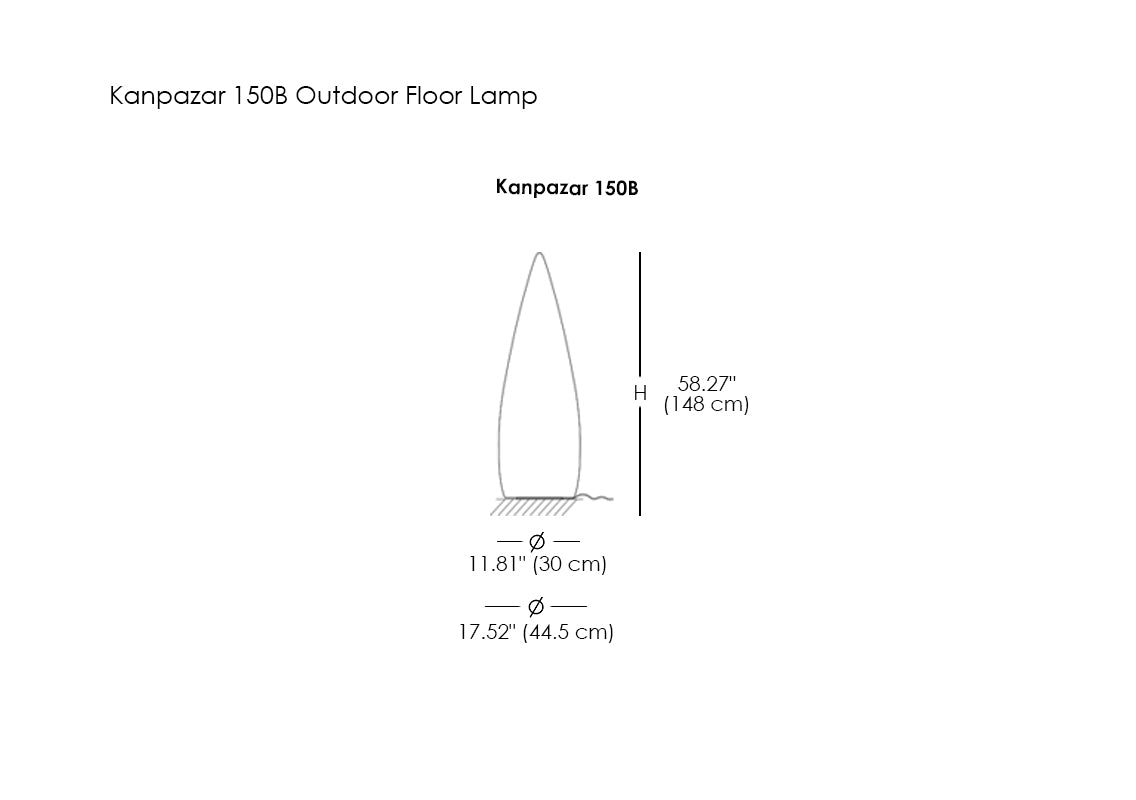 Kanpazar 150B Outdoor Floor Lamp