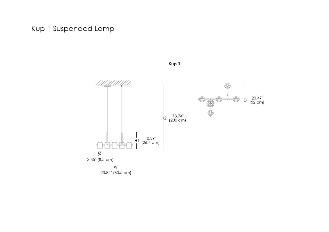 Kup 1 And Kup 2 Suspended Lamps