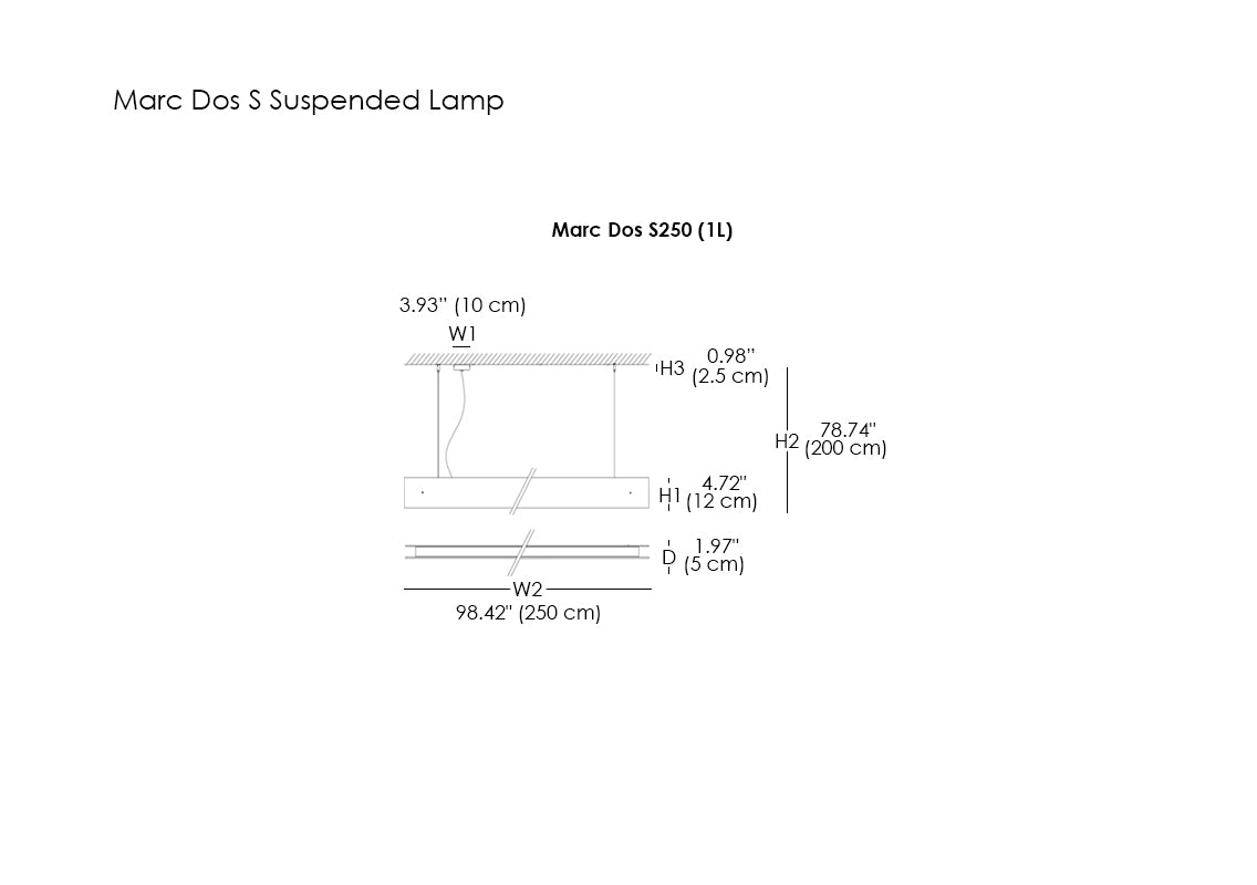 Marc Dos S Suspended Lamp