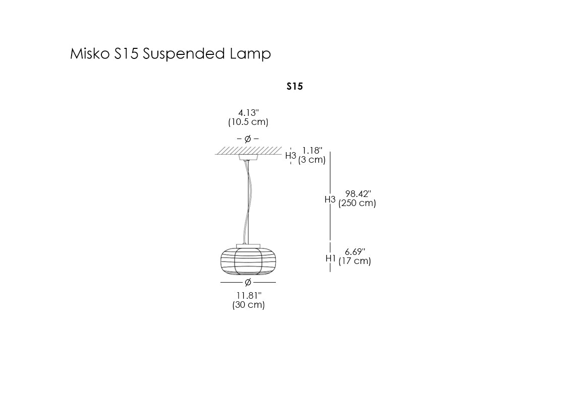 Misko S15 Suspended Lamp
