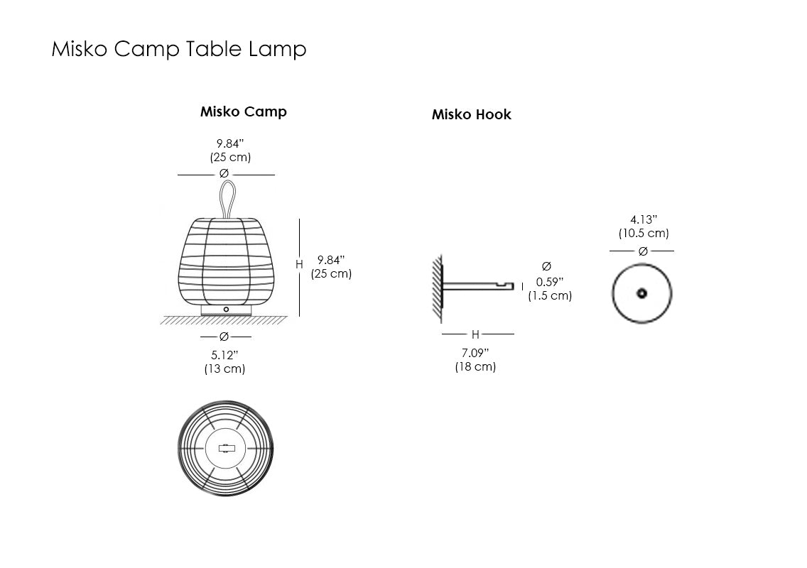 Misko Camp Portable Table Lamp