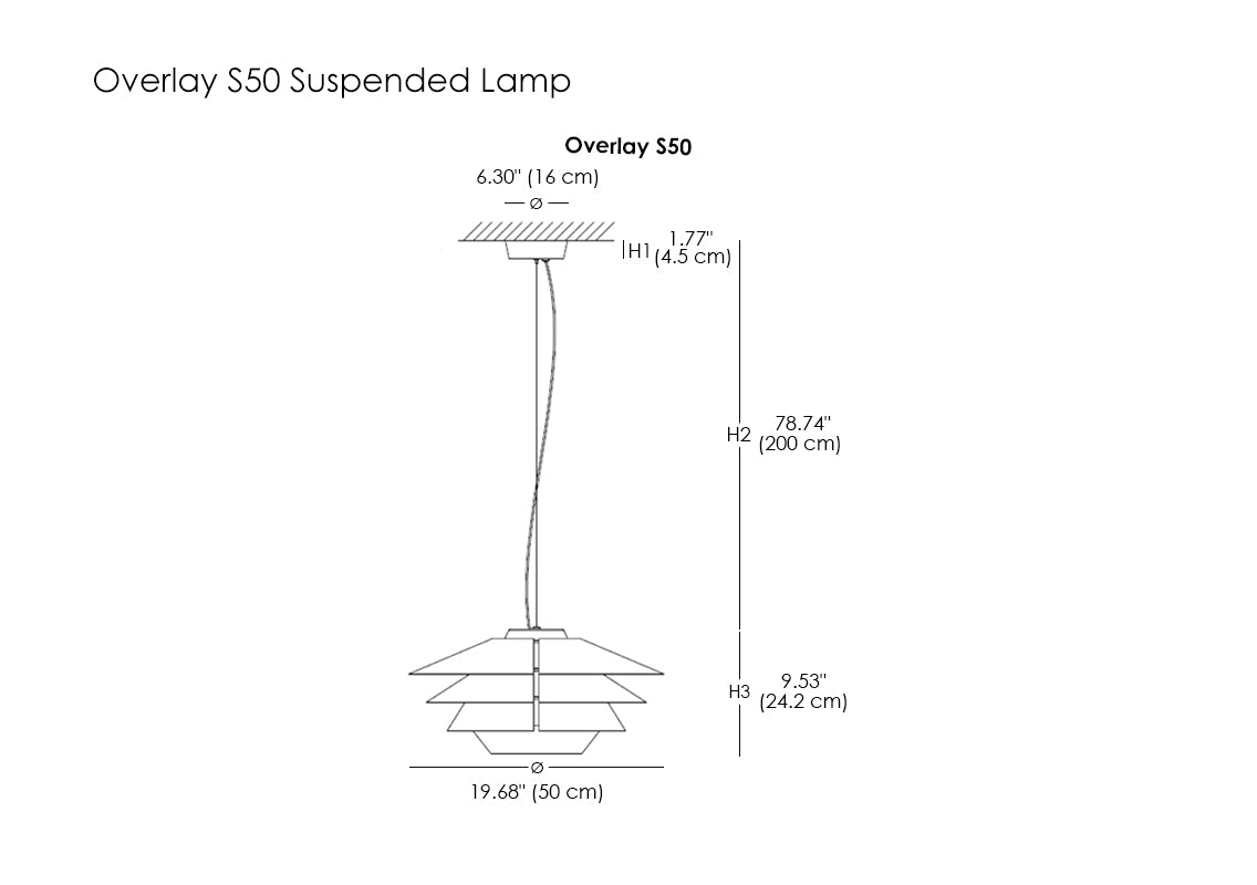 Overlay S50 Suspended Lamp