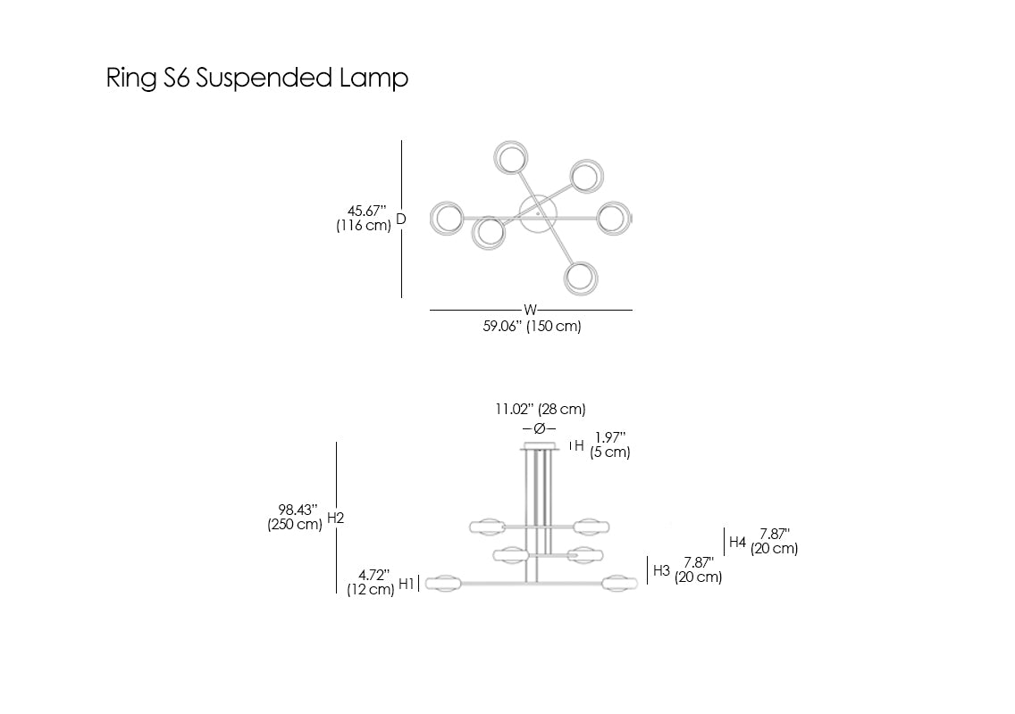 Ring S6 Suspended Lamp