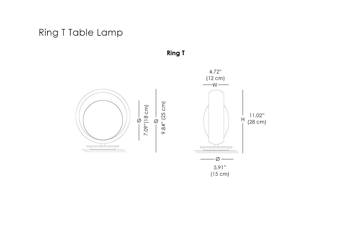 Ring T Table Lamp