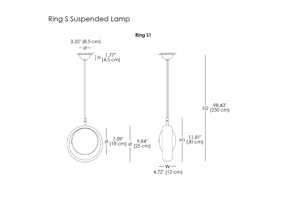 Ring S Suspended Lamp