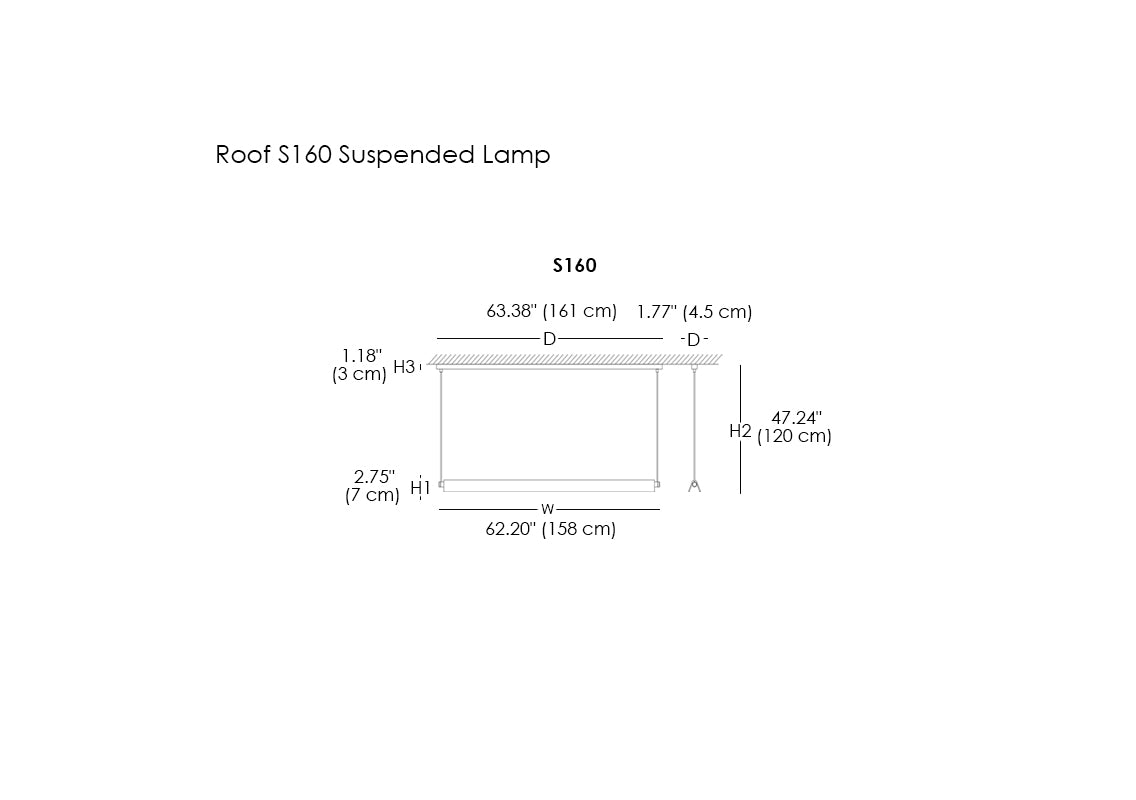 Roof S160 Suspended Lamp