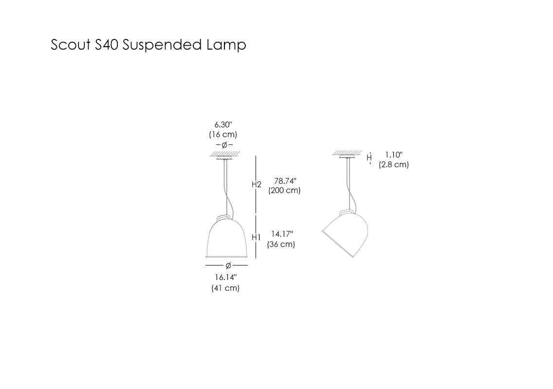 Scout S40 Suspended Lamp